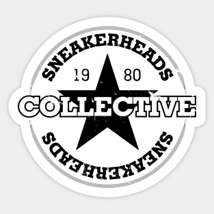 Sneakerheads Collective Black White Badge Sticker